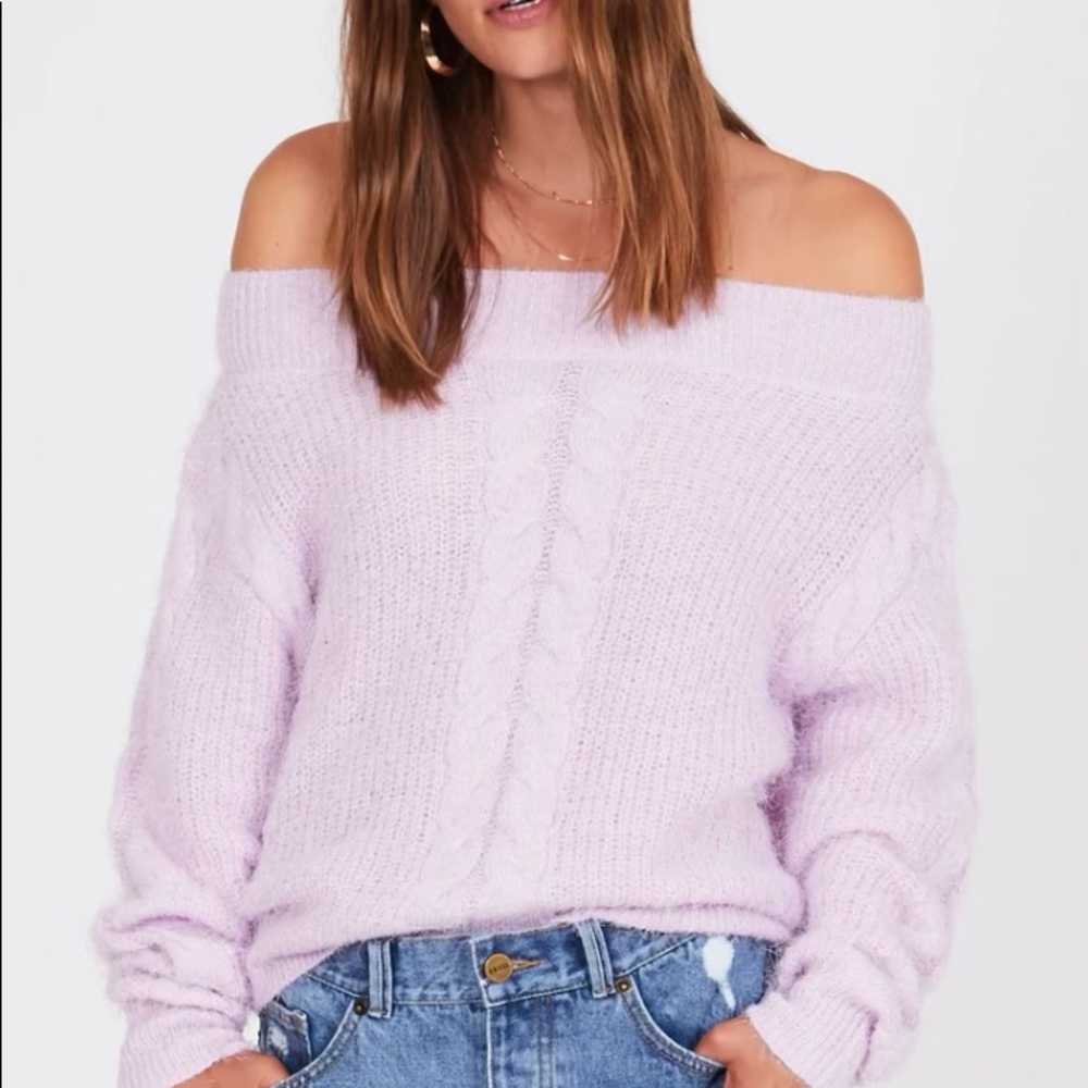 Amuse society miraflores sweater lilac